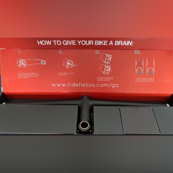 NWOT Helios Straight Bar - Smart Bicycle Handlebars - Picture 3 of 7